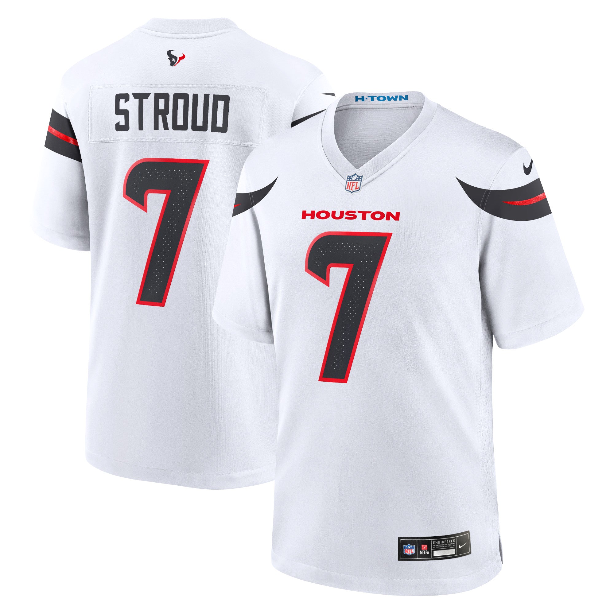 C.J. Stroud Houston Texans Nike Game Jersey - Navy/Red/White - Image 6