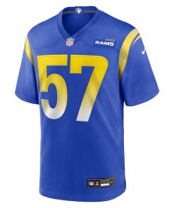 Alternative view of Ty Hamilton Los Angeles Rams Nike Team Game Jersey -  Royal