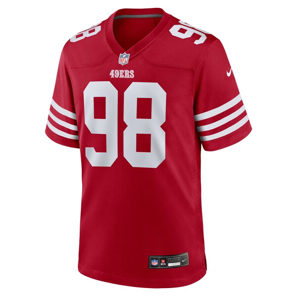 Mykel Williams San Francisco 49ers Nike Team Game Jersey - Scarlet - Image 2