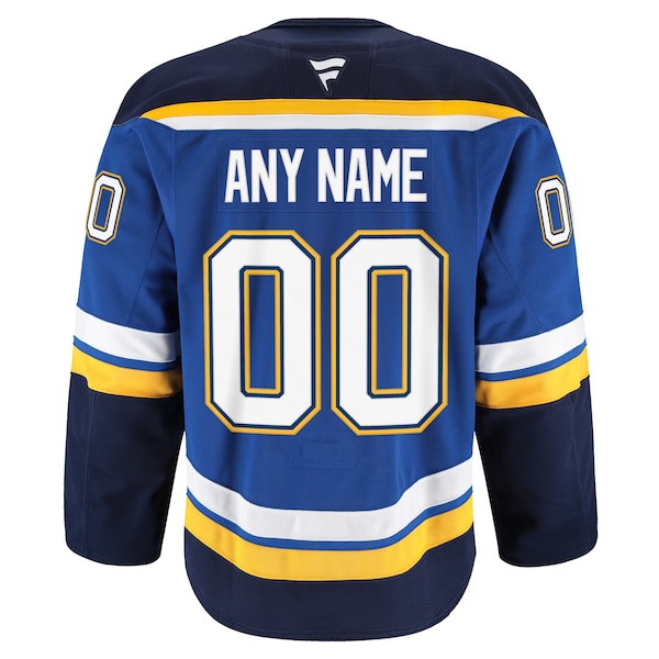 St. Louis Blues Home Authentic Pro Custom Jersey - Blue/White - Image 4