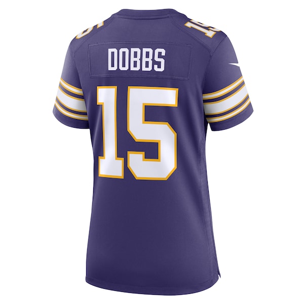 Joshua Dobbs Minnesota Vikings Nike Women's Alternate Game Jersey - Purple - Image 3