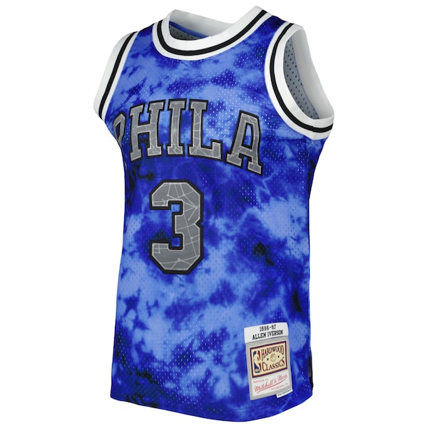 Allen Iverson Philadelphia 76ers 1996/97 Galaxy Swingman Jersey - Royal - Image 2
