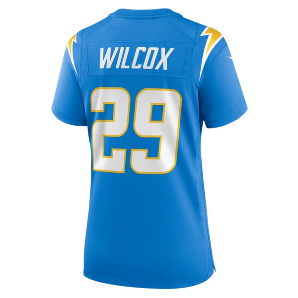 Chris Wilcox Los Angeles Chargers Nike Women's Team Game Jersey - Powder Blue - Image 3