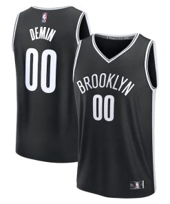 Egor Demin Brooklyn Nets  Youth 2025 NBA Draft First Round Pick Fast Break Replica Jersey - Icon Edition - Black