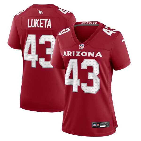 Jesse Luketa Arizona Cardinals Nike Women's Game Jersey - Cardinal - Image 2
