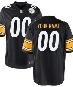 Pittsburgh Steelers Nike Youth Custom Game Jersey - Black