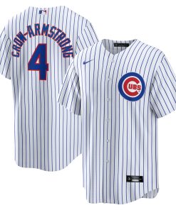 Alternative view of Pete Crow-Armstrong Chicago Cubs Nike Alternate Replica Jersey - Royal/White