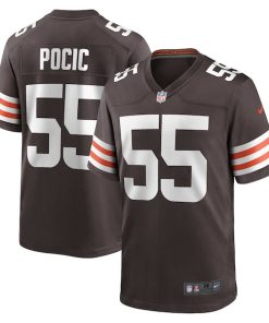 Ethan Pocic Cleveland Browns Nike Game Jersey - Brown