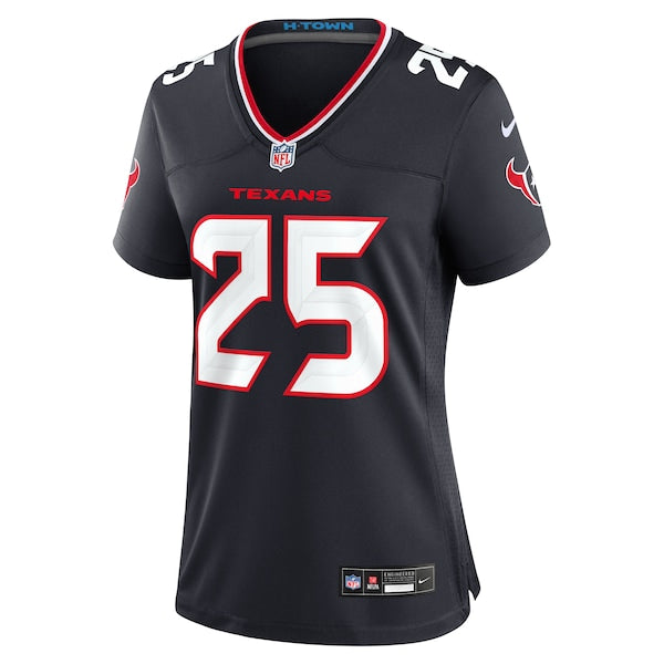 Russ Yeast Houston Texans Nike Women's Team Game Jersey - Navy - Image 2