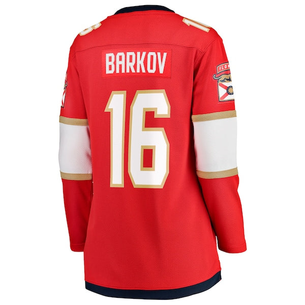 Aleksander Barkov Florida Panthers Women's 2025 Stanley Cup Final Home Breakaway Player Jersey - Red - Image 3