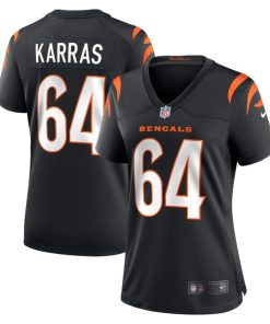 Ted Karras Cincinnati Bengals Nike Women's Game Player Jersey - Black