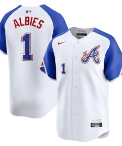 Ozzie Albies Atlanta Braves Nike City Connect Limited Jersey - White