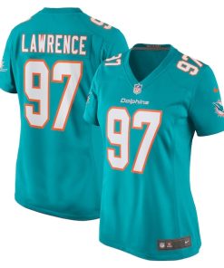Rashard Lawrence Miami Dolphins Nike Women's Team Game Jersey -  Aqua