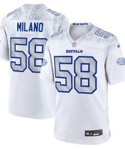 Matt Milano Buffalo Bills Nike 2025 Rivalries Collection Game Jersey - White