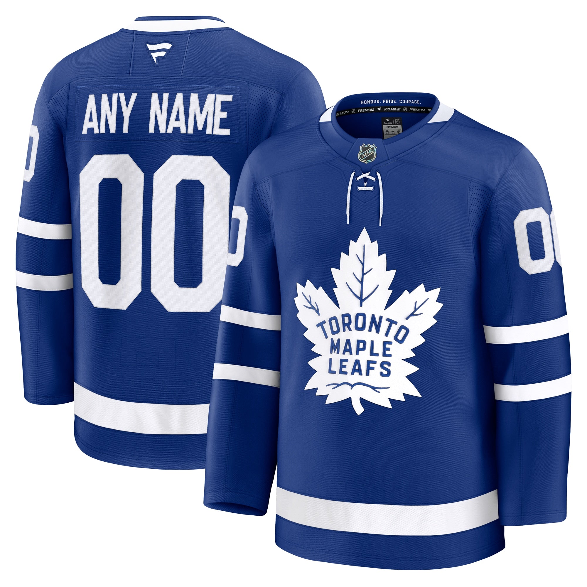 Toronto Maple Leafs Away Premium Custom Jersey - White/Blue/Black - Image 9
