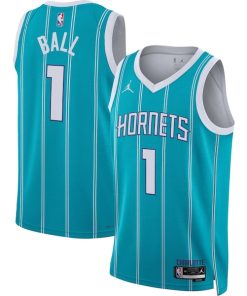 LaMelo Ball Charlotte Hornets Jordan Brand Unisex Swingman Jersey - Icon Edition - Teal/White