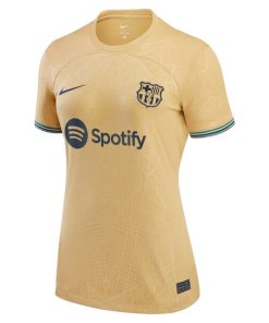 Alternative view of Pedri Barcelona Nike Women's 2022/23 Away Replica Player Jersey - Gold