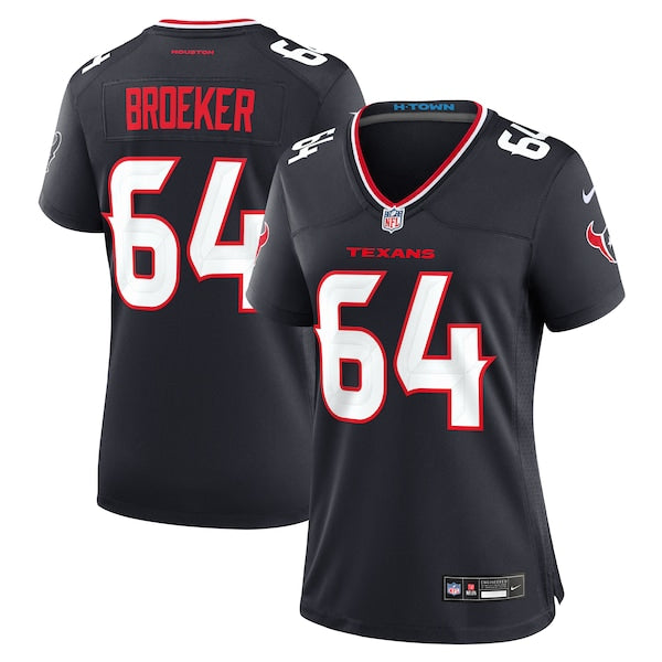 Nick Broeker Houston Texans Nike Women's Team Game Jersey - Navy - Image 2