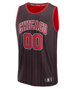 Alternative view of Chicago Bulls  Youth Fastbreak Custom Jersey - Statement Edition - Black