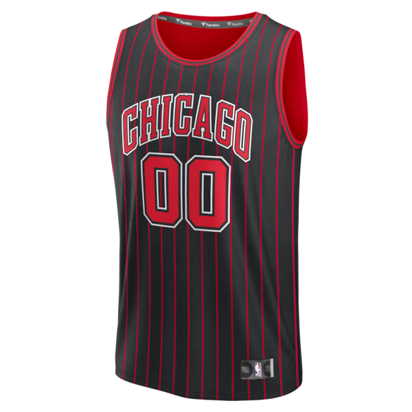 Chicago Bulls Fastbreak Custom Jersey - Statement Edition - Black - Image 2
