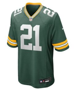 Alternative view of Nate Hobbs Green Bay Packers Nike Team Game Jersey -  Green