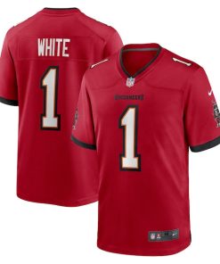 Alternative view of Rachaad White Tampa Bay Buccaneers Nike Game Player Jersey - Red/Orange