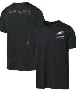Philadelphia Eagles Nike Youth 2025 NFL Crucial Catch Tri-Blend Dri-FIT T-Shirt - Black