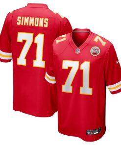 Josh Simmons Kansas City Chiefs Nike 2025 NFL Draft First Round Pick Game Jersey - Red