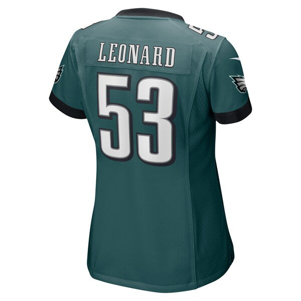 Shaquille Leonard Philadelphia Eagles Nike Women's Game Jersey - Midnight Green - Image 3