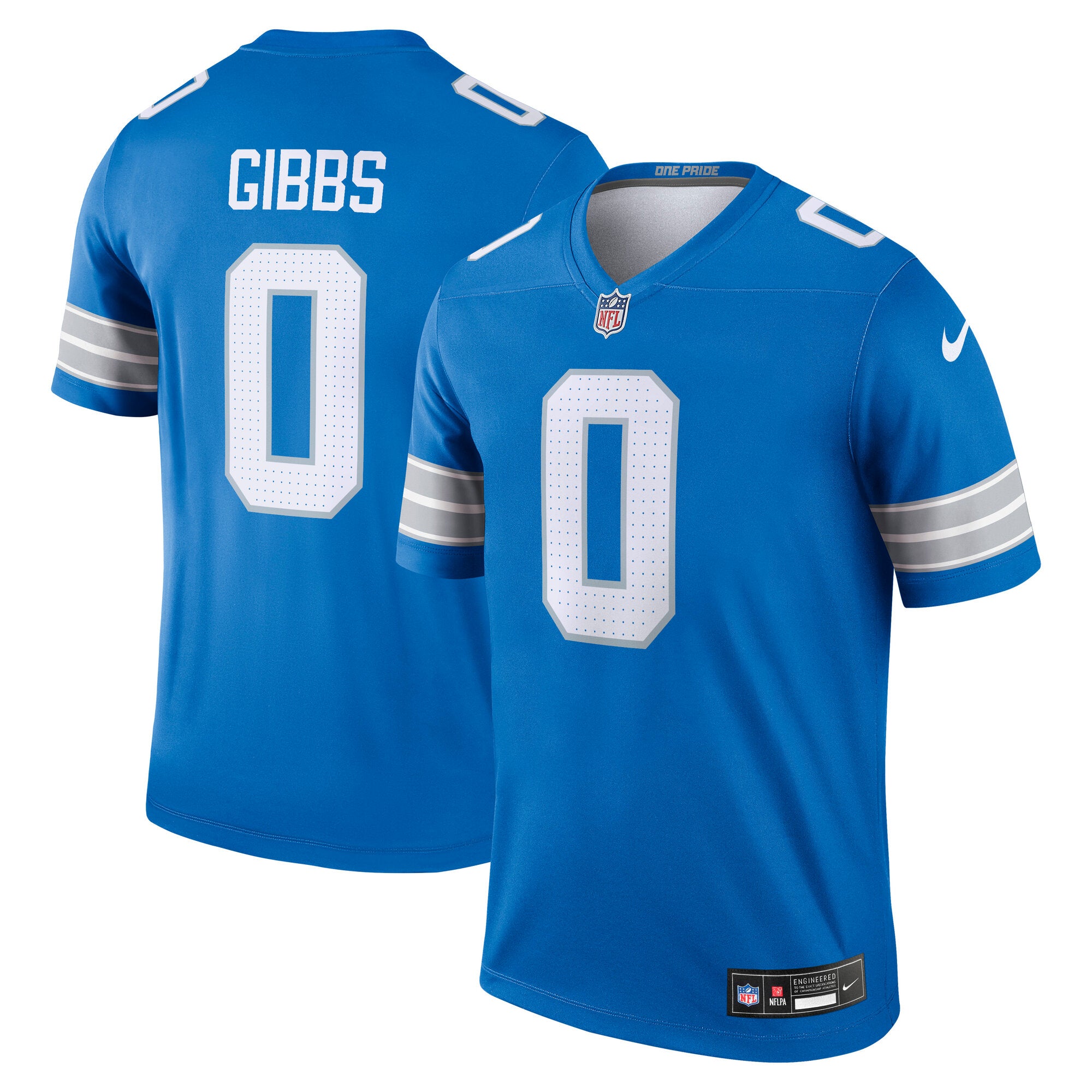 Jahmyr Gibbs Detroit Lions Nike Alternate Legend Jersey - Black/Blue - Image 6