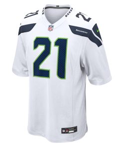 Alternative view of Devon Witherspoon Seattle Seahawks Nike Away Game Jersey - White