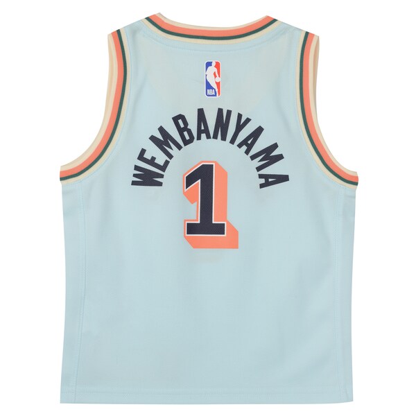 Victor Wembanyama San Antonio Spurs Nike Toddler 2024/25 Swingman Player Jersey - City Edition - Light Blue - Image 3