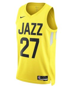 Alternative view of Rudy Gobert Utah Jazz Nike Unisex Swingman Jersey - Icon Edition - Gold