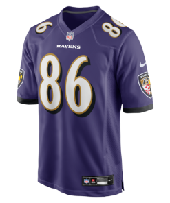 Alternative view of Cornelius Johnson Baltimore Ravens Nike Team Game Jersey -  Purple