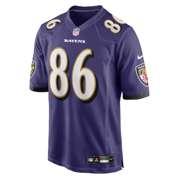 Cornelius Johnson Baltimore Ravens Nike Team Game Jersey - Purple - Image 2