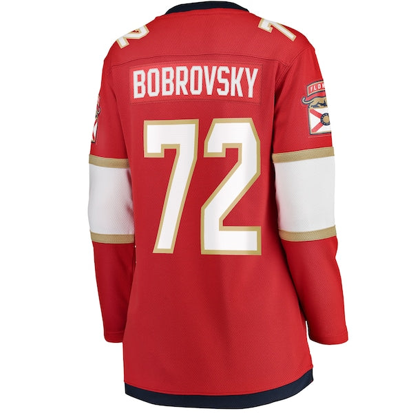 Sergei Bobrovsky Florida Panthers Women's 2025 Stanley Cup Champions Breakaway Jersey - Red - Image 3