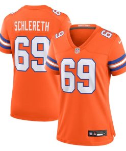 Mark Schlereth Denver Broncos Nike Women's Mile High Collection 1977 Throwback Retired Player Game Jersey - Orange