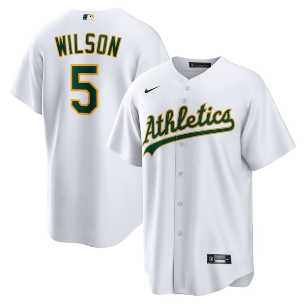 Jacob Wilson Athletics Nike Home Replica Jersey - White