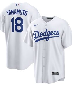 Yoshinobu Yamamoto Los Angeles Dodgers Nike Home Replica Player Jersey?¨C White
