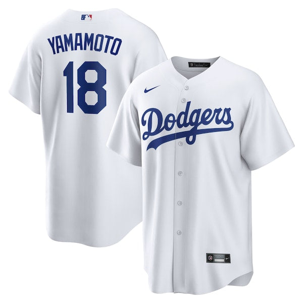Yoshinobu Yamamoto Los Angeles Dodgers Nike Home Replica Player Jersey?ยจC White