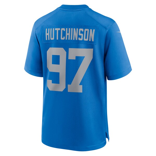 Aidan Hutchinson Detroit Lions Nike Alternate Game Jersey - Blue - Image 3