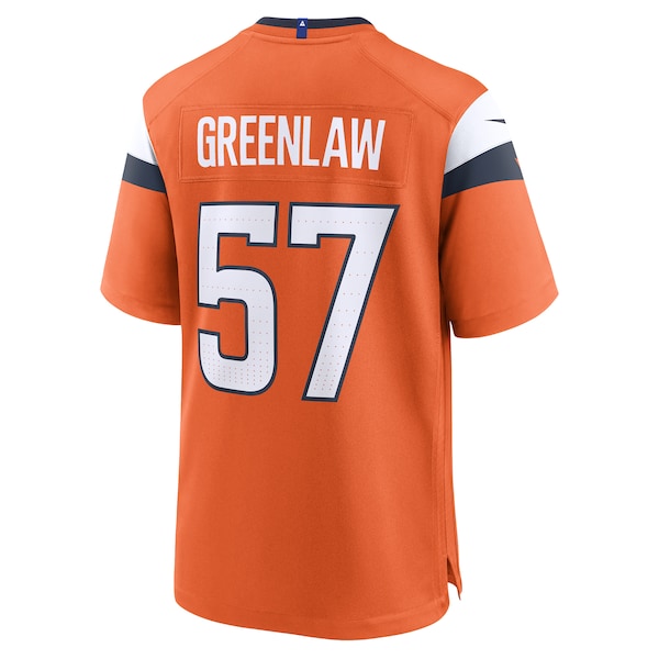 Dre Greenlaw Denver Broncos Nike Team Game Jersey - Orange - Image 3