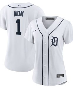 Detroit Tigers Nike Women's #1 Mom Home Replica Jersey - White
