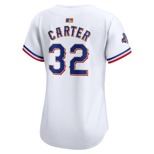 Evan Carter Texas Rangers Nike Women's 2024 Gold Collection Limited Player Jersey?ยจC White - Image 3