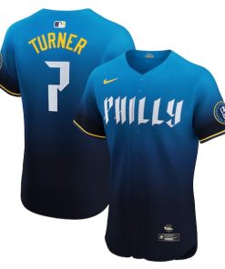 Trea Turner Philadelphia Phillies Nike City Connect Elite Jersey - Navy