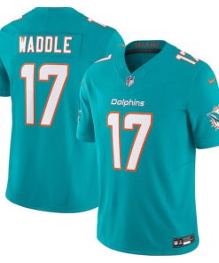 Jaylen Waddle Miami Dolphins Nike Vapor F.U.S.E. Limited Jersey - Aqua