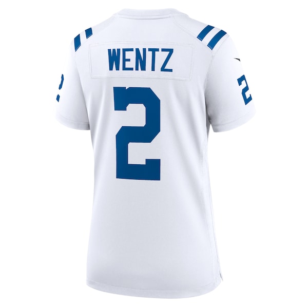 Carson Wentz Indianapolis Colts Nike Women's Game Jersey - White/Royal - Image 4