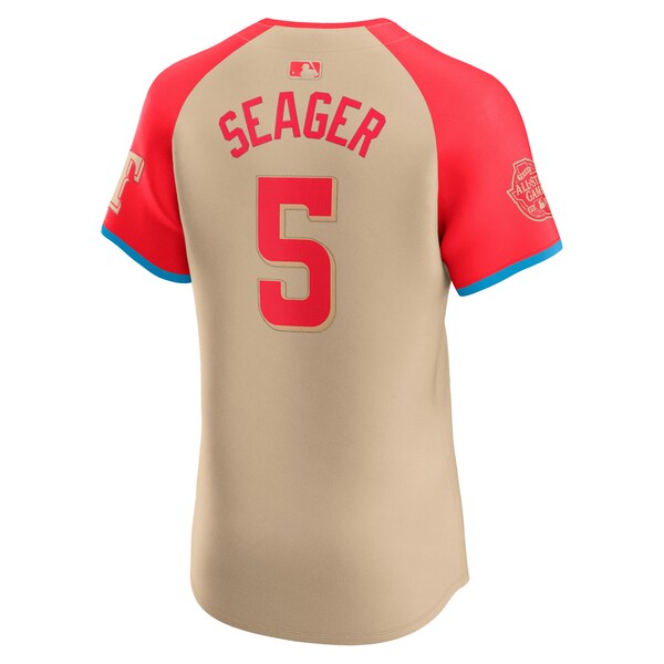 Corey Seager American League Nike 2024 MLB All-Star Game Elite Player Jersey - Cream - Image 3