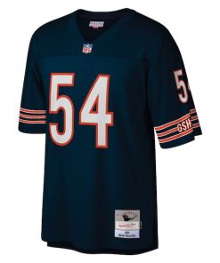 Alternative view of Brian Urlacher Chicago Bears Retired Player Legacy Replica Jersey - Navy