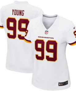 Chase Young Washington Football Team Nike Women's Game Player Jersey - White